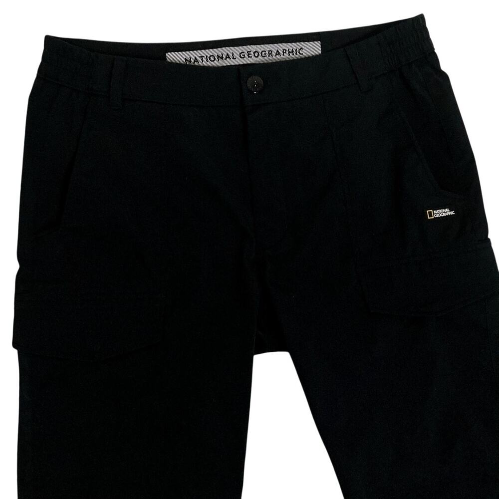 National Geographic TANU‎ Cargo Pants Mens XL 34-36X 30 Carbon Black Basic Fit